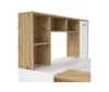 A corner desk with shelving and a cabinet. Produktbild-Vorschau