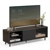 VASAGLE TV-Schrank, Fernsehtisch Wohnzimmer, geriffeltes Produktbild-Vorschau 1