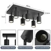 ZMH Lampa sufitowa LEDczarny reflektor sufitowy GU10 6 Podgląd zdjęcia produktu 6
