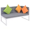 5-tlg. Garten-Lounge-Set mit Auflagen Aluminium und WPC Produktbild-Vorschau 5