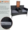 Polyrattan Gartenbank Rattan Bank Sitzbank 2-Sitzer Produktbild-Vorschau 4