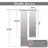 Diagram showing curtain dimensions and sizes. Produktbild-Vorschau