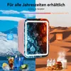 Puluomis Mini lednička 4 l s LED zrcadlem, přenosná, pro Náhled obrázku produktu 5