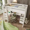 OKWISH Lit Mezzanine 90x200 - Lit Simple Avec Bureau Voir les images du produit 3