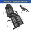 Schwarz Massageliege Kosmetikliege Tattooliege Produktbild-Vorschau 2