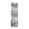 A silver foil pouch with a hanging hole at the top and a logo and text at the bottom. Produktbild-Vorschau