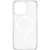 A clear, transparent phone case with a MagSafe ring is shown against a white background. Podgląd zdjęcia produktu