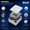 B.E.S.T. Universal Netzwerkdose Aufputz/Unterputz 2x RJ45 weiß CAT6A CAT7 CAT8 – Produktbild 4 Produktbild-Vorschau