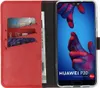 Selencia Genuine Leather Bookcase dla Huawei P20 - czerwony Podgląd zdjęcia produktu 3