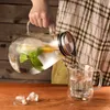 Glaskaraffe 2L mit Deckel Borosilikatglas Wasserkaraffe Produktbild-Vorschau 6