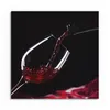 DEQORI Hybrid Leinwand Bild 50x50 cm 'Rotwein ins Glas Produktbild-Vorschau 2