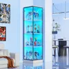 BROTTAR Eckschrank mit LED Beleuchtung, stilvoller Produktbild-Vorschau 1