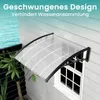 COSTWAY Overkapping voor voordeur, 102x99cm, overkapping Productafbeelding-voorbeeld 6