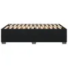 A black bed frame with wooden slats, shown from the side. Produktbild-Vorschau