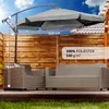 Parasol ogrodowy z wysięgnikiem Lehmann Vihma szary Podgląd zdjęcia produktu 10