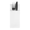 Bestecktaschen, Airlaid 40 cm x 33 cm weiss mit Besteckfalz Produktbild-Vorschau 3