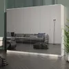 Kleiderschrank zum Schlafzimmer für Kleidung mit Spiegel, Höhe: 200cm, Breite: 240 cm, Weiß Produktbild-Vorschau