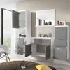 Modern bathroom interior with vanity, mirror, and storage units. Náhled obrázku produktu