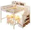 Lit mezzanine 140 x 200 cm avec éclairage LED et escalier Voir les images du produit 9