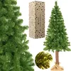 A collage of images showing a Christmas tree, its packaging, and a close-up of its needles. Anteprima dell’immagine prodotto