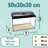 Aquarium Komplettset 50x30x30 45 L Starterset Aquarium Produktbild-Vorschau 2