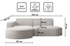 Kaiser Möbel Ecksofa, Sofa L form, Couch L form MODENA L Produktbild-Vorschau 3
