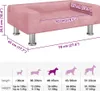 vidaXL Pelech pre psov ružový 70x45x26,5 cm Velvet Náhľad obrázku produktu 7