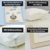 Kissen 40x40cm maritim mit Möwe Motiv und Spruch Moin Produktbild-Vorschau 4