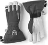 Skihandschuhe "Army Leather Heli Ski - 5 finger" von Hestra; grau mit weißem Leder und elastischem Bündchen. Produktbild-Vorschau