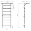 Technical drawing with dimensions of a fitness apparatus. Produktbild-Vorschau