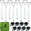 Jayseuw 8x zemní kotva trampolína 40 cm 5 cívek Náhled obrázku produktu 1