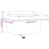 "2026 Promotion" Ausgussbecken Wandmontage Weiß 50x35x24 cm Produktbild-Vorschau 10