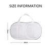 A white mesh laundry bag for bras, with size dimensions indicated. Produktbild-Vorschau
