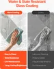 A split image comparing a shower door with nano coating to one without, highlighting the benefits of the nano coating. Anteprima dell’immagine prodotto