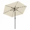 SONGMICS Sonnenschirm Ø 270 cm mit 32 LED-Lämpchen Produktbild-Vorschau 1