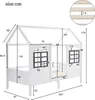 Flieks Kinderbett Hausbett 90x200cm mit Rausfallschutz, Produktbild-Vorschau 7