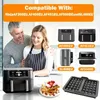 lot de 2 moules à gaufres en silicone pour friteuse à air Voir les images du produit 6