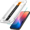 A screen protector kit for a smartphone, including the screen protector, an application guide, and a smartphone. Produktbild-Vorschau