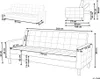 BELIANI 3-Sitzer Sofa Dunkelgrau Stoffbezug Gesteppt mit Produktbild-Vorschau 7