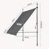 Klemmmarkise ‘Stem’ Stahlgestell 150 cm breit Grau Produktbild-Vorschau 3