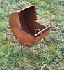 Retro Kinderwagen zum Bepflanzen 58x60x33cm Edelrost Produktbild-Vorschau 7