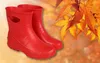 Damen EVA-Schaumstoff-Gummistiefel, rot mit Innensohle Produktbild-Vorschau 2