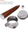 A disassembled coffee portafilter and filter baskets are laid out on a white background. Náhled obrázku produktu
