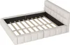 A product shot of a bed frame with a slatted base, shown from a diagonal angle. Produktbild-Vorschau