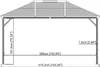 Sojag Pavillon Ventura 10x14 anthracite 296 x 423 x 261 cm Voir les images du produit 4