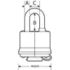 Cadenas en acier laminé à goupilles MASTERLOCK protection Voir les images du produit 4