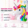 XXL Luftballon Einhorn 110 x 85 cm - Helium Ballon für Produktbild-Vorschau 2