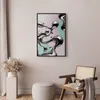Posterpapier Poster - Metallic Fluidity - abstract silver Produktbild-Vorschau 2