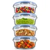 Recipientes de vidrio con tapa, juego de 4, para alimentos. Vista previa de la imagen del producto 1