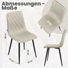 Lina® Elisia Esszimmerstuhl im modernen Design - Samt - Produktbild-Vorschau 4